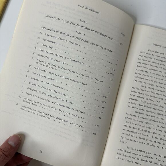 Vtg Vocational Agriculture Record Book & Instructional Guide Tennessee Edition - Picture 14 of 16